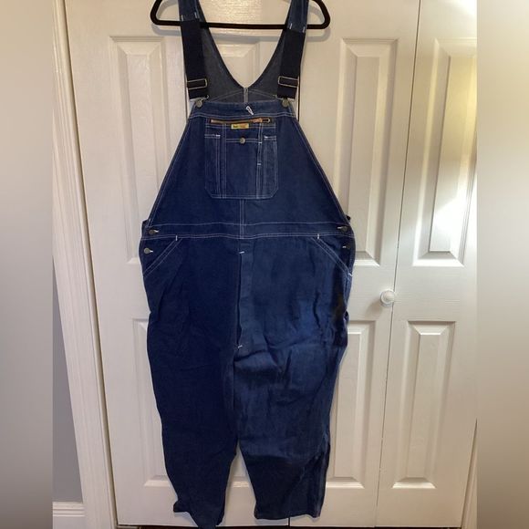 work n sport Jeans Workn Sport Big Tall Mens Denim Overalls Sz 56 Poshmark